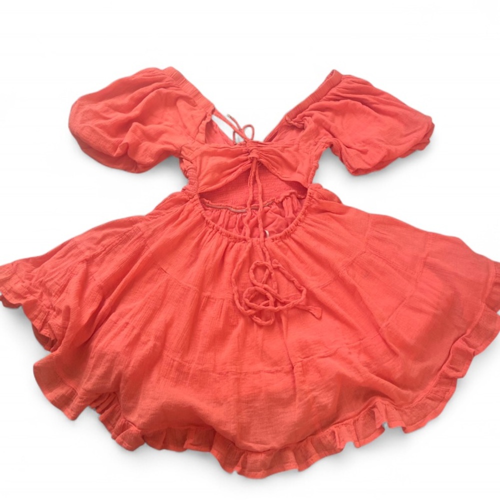 Free People Coral  Mini Dress - Picture 4 of 9